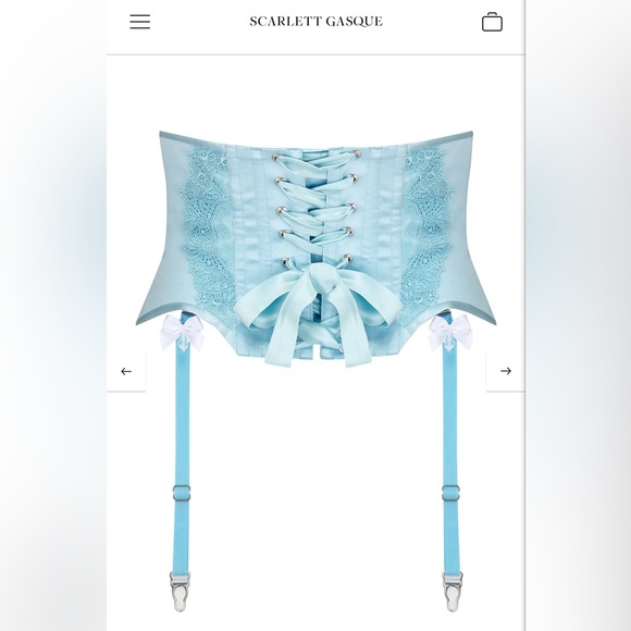 Waist corset / scarlett blue waspie - Picture 3 of 4